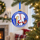 Baseball Glass Ball Christmas Ornament 4 Inches