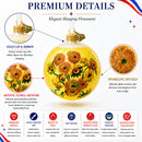 1887 'Sunflowers' by Vincent Van Gogh Glass Ball Christmas Ornament 4 Inches