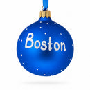 Boston, Massachusetts Glass Ball Christmas Ornament 3.25 Inches