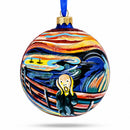 1893 Edvard Munch's 'The Scream' Glass Ball Christmas Ornament 4 Inches