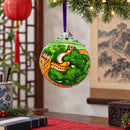 The Great Wall of China Glass Ball Christmas Ornament 4 Inches