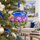 Botanic Gardens, Singapore Glass Ball Christmas Ornament 4 Inches