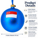 Botanic Gardens, Singapore Glass Ball Christmas Ornament 4 Inches