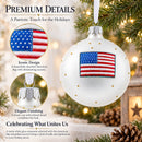 Democratic Donkey Glass Ball Christmas Ornament 4 Inches