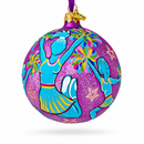 Cheerleaders Team Glass Ball Christmas Ornament 4 Inches
