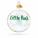 Central High School National Historic Site, Little Rock, Arkansas Glass Ball Christmas Ornament 3.25 Inches