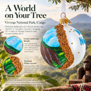 Virunga National Park, Congo Glass Ball Christmas Ornament