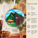 Virunga National Park, Congo Glass Ball Christmas Ornament