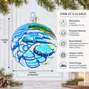 Pamukkale Thermal Pools, Turkey Glass Ball Christmas Ornament