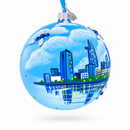 Ho Chi Minh City, Vietnam Glass Ball Christmas Ornament 4 Inches