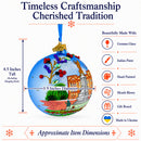 Buckingham Palace, London Landmark, UK Glass Ball Christmas Ornament