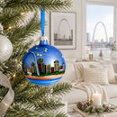 Gateway Arch, St. Louis, Missouri Glass Christmas Ornament