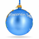 Wisconsin Dells Glass Ball Christmas Ornament