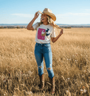 Let's Ho Girls Christmas Glitter Patch Tee