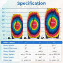 33/37/41 Inches Lightweight Body Board Boogie Board with EPS Core XPE Deck HDPE Bottom Multicolor3
