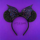 Bat Glitter Sparkle Mickey Ears