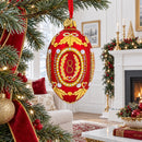 1893 Caucasus Royal Egg Glass Ornament 4 Inches