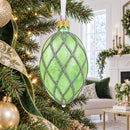 1892 Diamond Trellis Royal Egg Glass Ornament 4 Inches