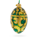 1891 Memory of Azov Royal Glass Egg Ornament 4 Inches