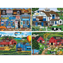A.M. Poulin Gallery - 500 Piece Jigsaw Puzzles 4-Pack