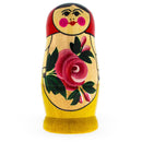 Wooden Semenov Red Scarf Nesting Dolls - Stacking Matryoshka 3.6 Inches