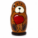 5 Pieces Bear Family Wooden Nesting Dolls