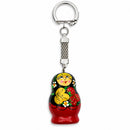Strawberry Nesting Doll Wooden Key Chains 4 Inches