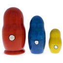 Wooden Easter Bunny Nesting Dolls - Spring Stacking Matryoshka 4.13 Inches