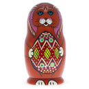 Wooden Easter Bunny Nesting Dolls - Spring Stacking Matryoshka 4.13 Inches