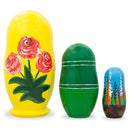 Set of 3 Labrador Retriever Dogs Wooden Nesting Dolls 4.25 Inches