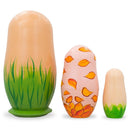 Set of 3 German Shepherd Dogs Wooden Nesting Dolls 4.25 Inches