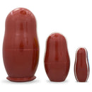 Set of 3 Nutcracker Soldiers Wooden Nesting Dolls 4.25 Inches