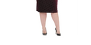Tommy Hilfiger Women's Ruched Velvet Geometric Long Sleeve Dress ,Size 16W