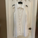 Calvin Klein Womens Shirt Cotton Eyelet Button Front Trapeze Dress, size 12