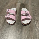Lily and Dan pink footbed sandals, Size 9/10