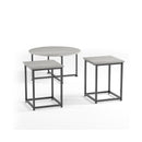3-Piece Modern Faux Marble Coffee Table Set for Living Room
