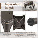 Metal Dining Chairs Set of 4 with Removable Backrest for Dining Room Restaurant Living Room
