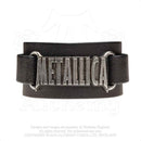 Metallica Pewter & Leather Cuff Bracelet