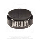 Metallica Pewter & Leather Cuff Bracelet