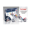 Metal Motorcycle Model Kit Buildable Chopper Toy with Bolts & Tools DIY (105 Pieces) 7.5 Inches