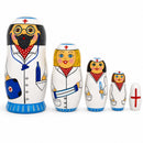Doctor & Nurses Wooden Nesting Dolls