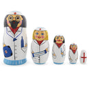 Doctor & Nurses Wooden Nesting Dolls