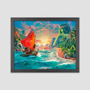 Moana (Disney) Thomas Kinkade Framed Art Print