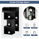 Modern Computer Desk with Storage Bookshelf and Hutch for Home Office