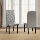 Modern Dining Chair with High Backrest High-density Sponge Cushion