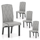 Modern Dining Chair with High Backrest High-density Sponge Cushion