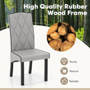 Modern Dining Chair with High Backrest High-density Sponge Cushion