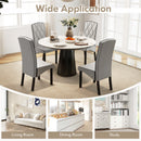 Modern Dining Chair with High Backrest High-density Sponge Cushion
