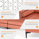 Modular L-shaped 4-Seat Sectional Sofa with Reversible Chaise and 2 USB Socket
