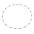 1.98 Carat Genuine Blue Sapphire .925 Sterling Silver Necklace